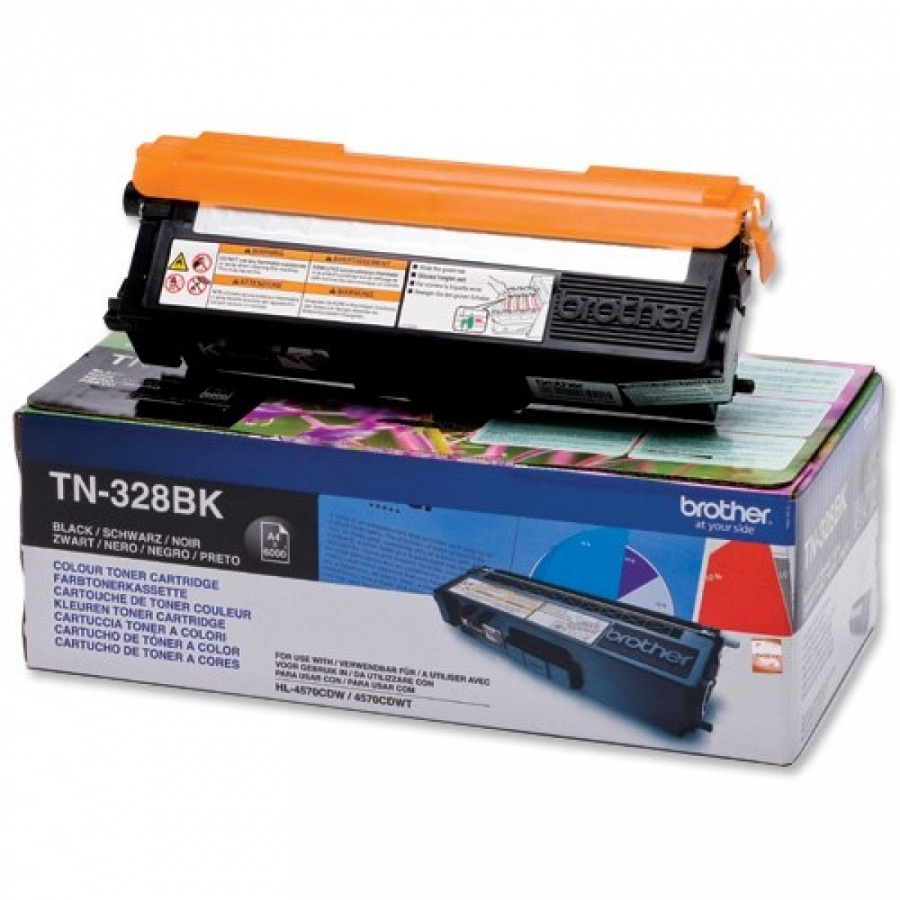 Тонер касета Brother TN-328BK High Yield