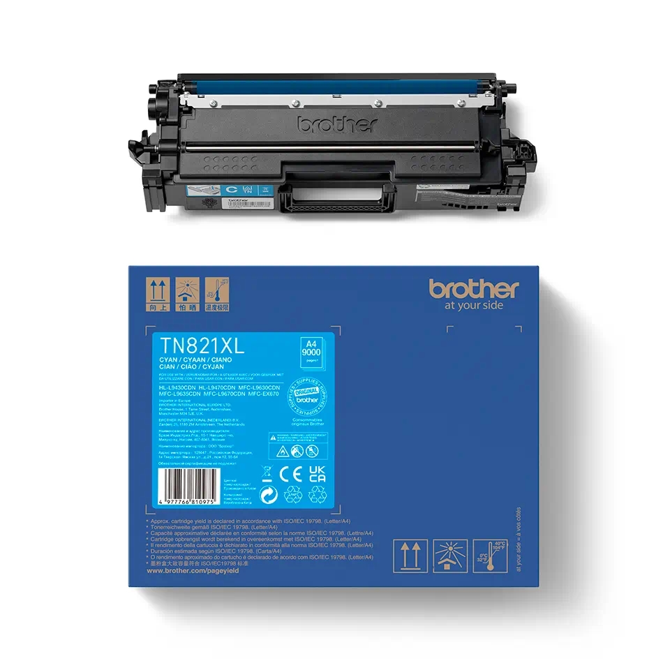 Тонер касета Brother TN-821XLC Cyan High Yield