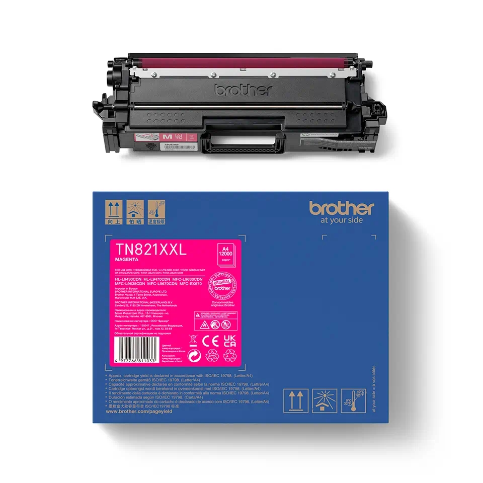 Тонер касета Brother TN-821XXLM Magenta Super High Yield