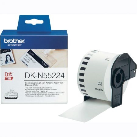 Консуматив Brother DK-N55224 Roll Tape 54mm x30.48m (Black on White)