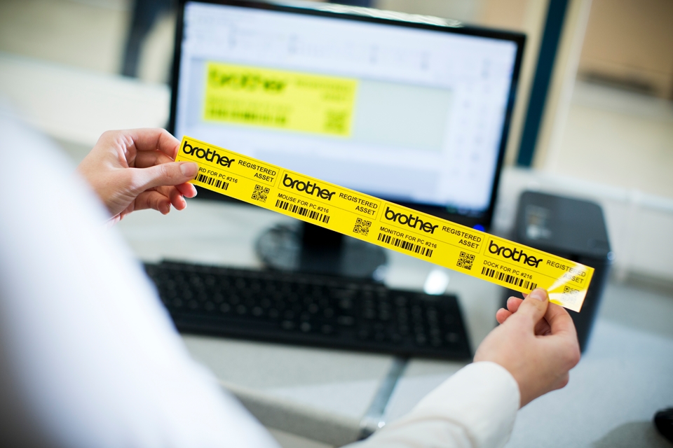 Консуматив Brother TZe-661 Tape Black on Yellow, Laminated, 36mm, 8m