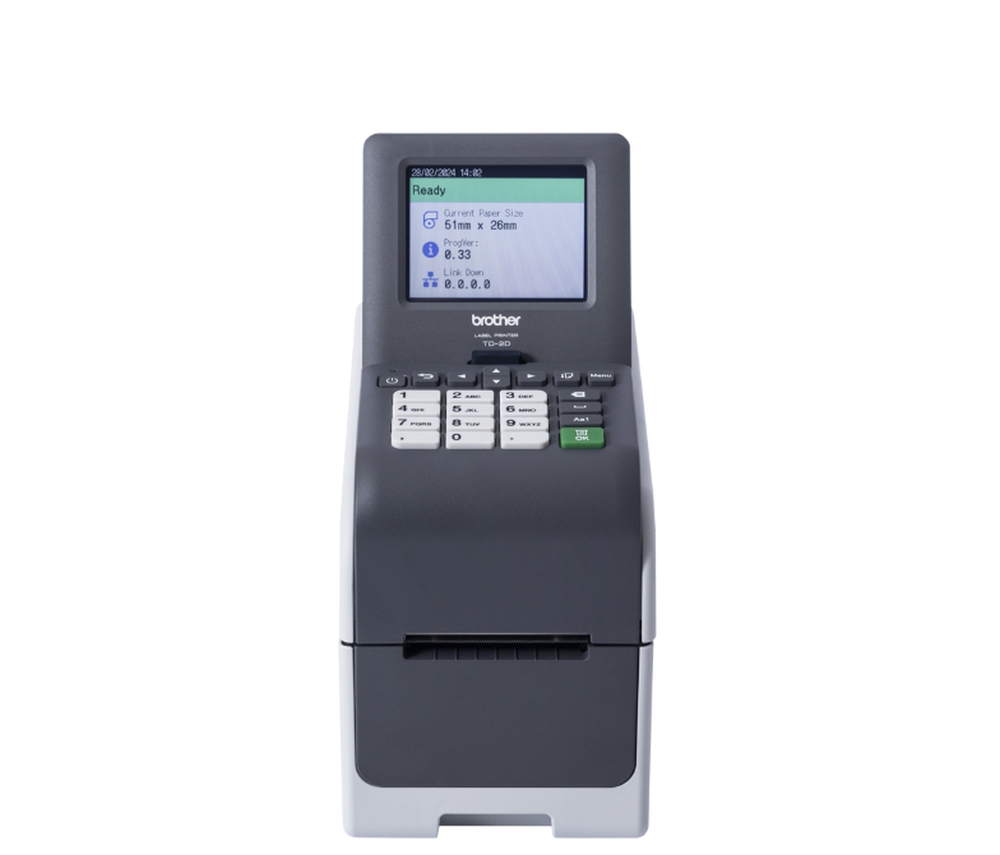 Етикетен принтер Brother TD-2350DSA203 2 Network Label Printer Touchscreen Wi-Fi Bluetooth