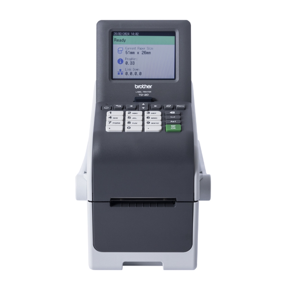Етикетен принтер Brother TD-2350DSAH300 2 Network Label Printer Touchscreen Wi-Fi Bluetooth