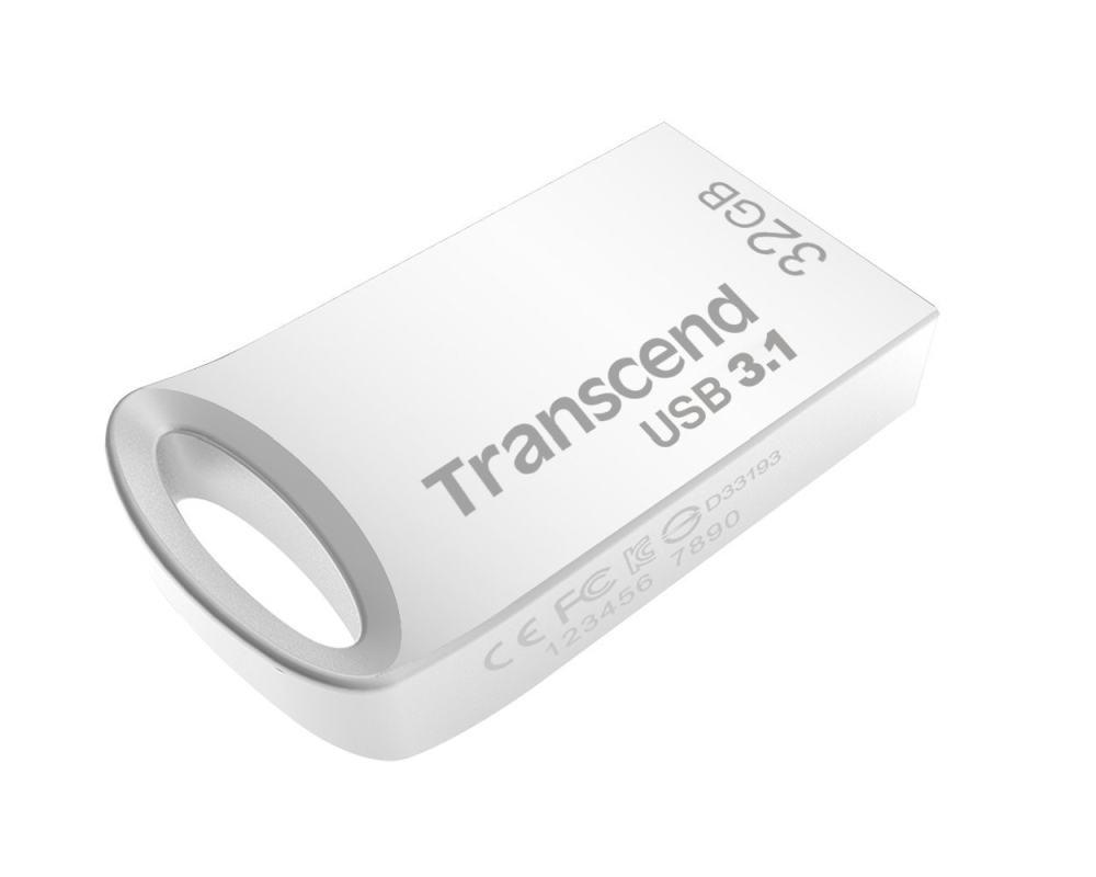 Memory transcend 32gb jetflash 710, usb 3.1, silver plating