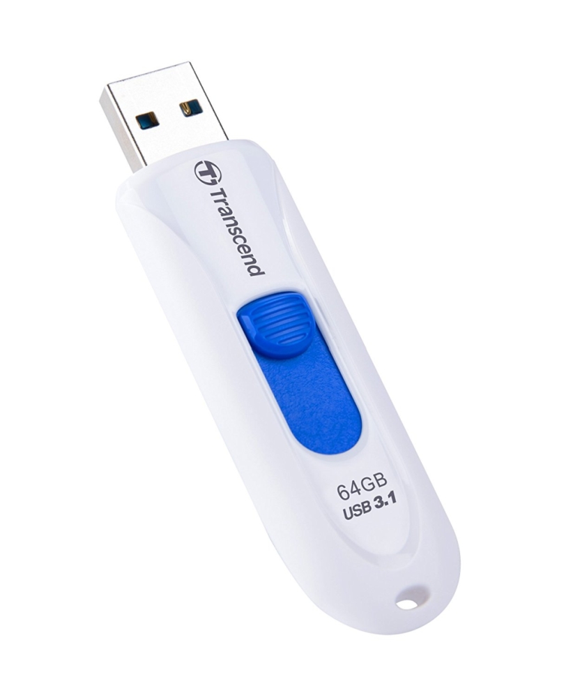 Memory transcend 64gb jetflash 790, usb 3.1, white