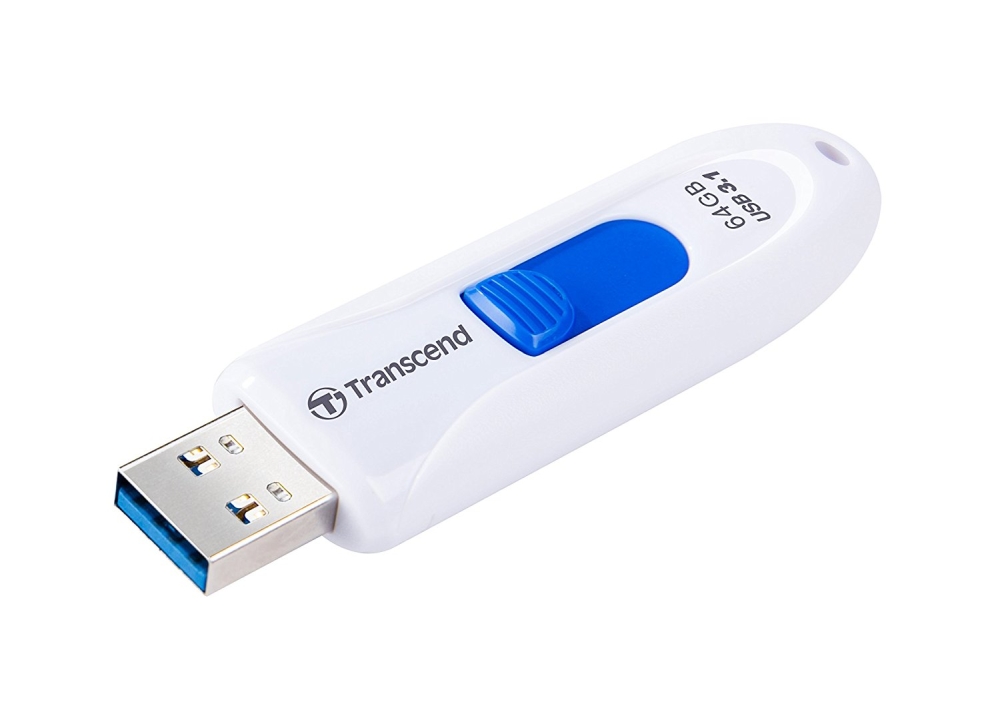 Memory transcend 64gb jetflash 790, usb 3.1, white
