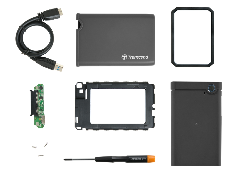 Box for hard disk transcend 0gb storejet2.5