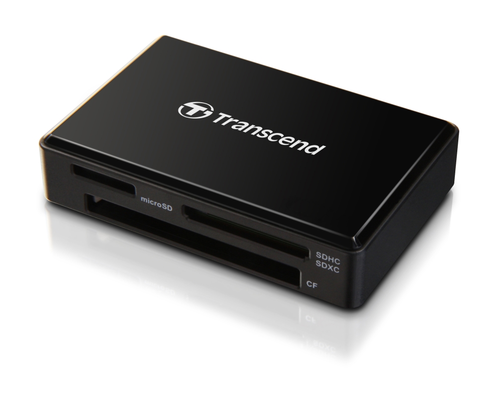 Card reader transcend all-in-1multimemory, usb 3.0/3.1, black