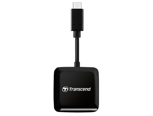 Card reader transcend usb 3.2 gen 1, black, type c