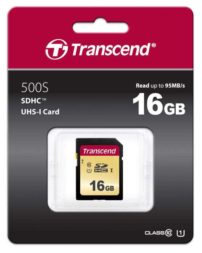 Памет Transcend 16GB SD Card UHS-I U1,mLC