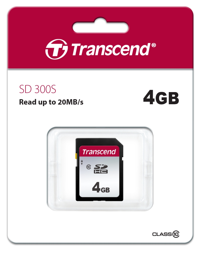 Карта памет Transcend 4GB, SD Card, Class10