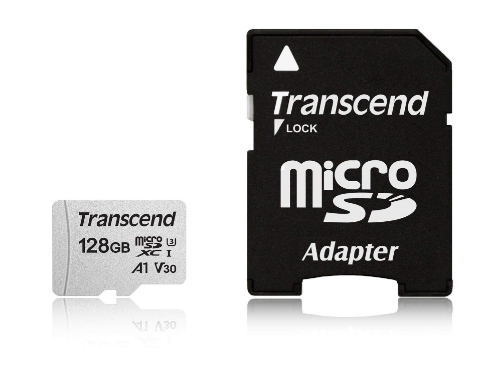 Memory transcend 128gb microsd uhs-i u3a1 (with adapter)