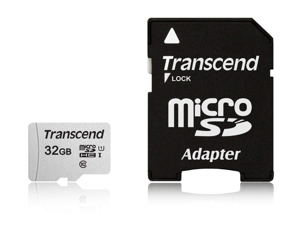 Memory transcend 32gb microsd uhs-i u1 (with adapter)
