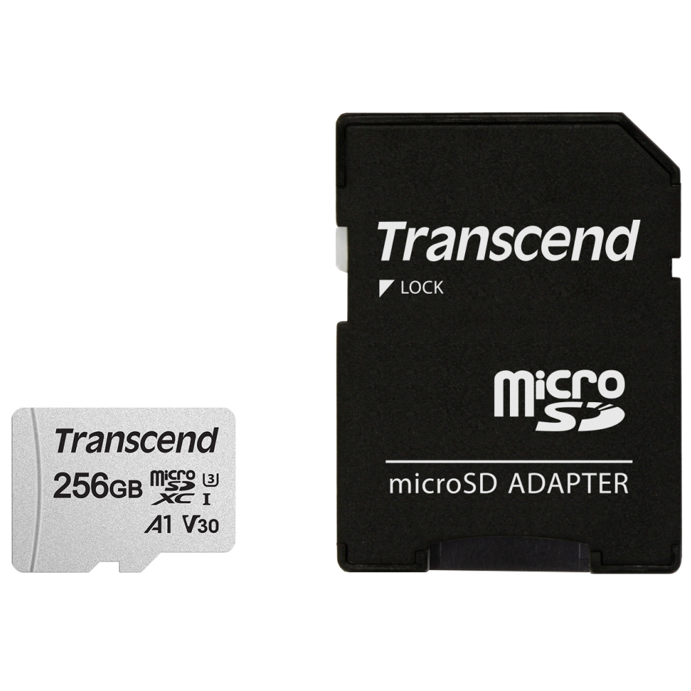 Memory transcend 256gb microsd uhs-i u1 (with adapter)