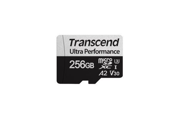 Memory transcend 256gb microsd w/ adapter uhs-i u3 a2