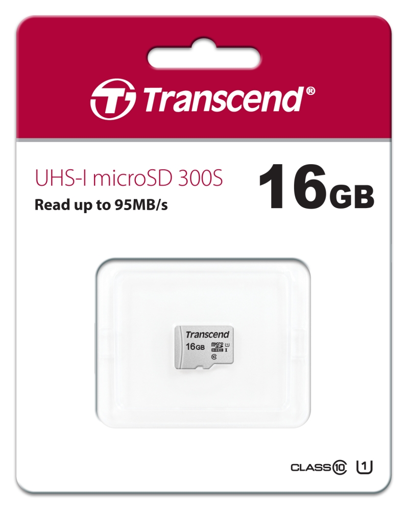Memory transcend 16gb microsd uhs-i u3a1 (without adapter)