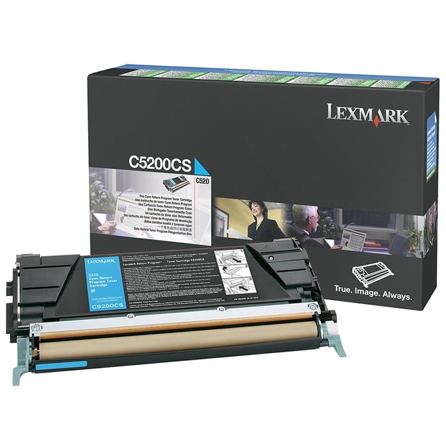 Тонер касета Lexmark C520, C530 Cyan (1.5K)