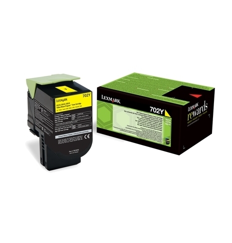 Toner cartridge lexmark 702y yellow