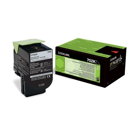 Toner cartridge lexmark 702k black