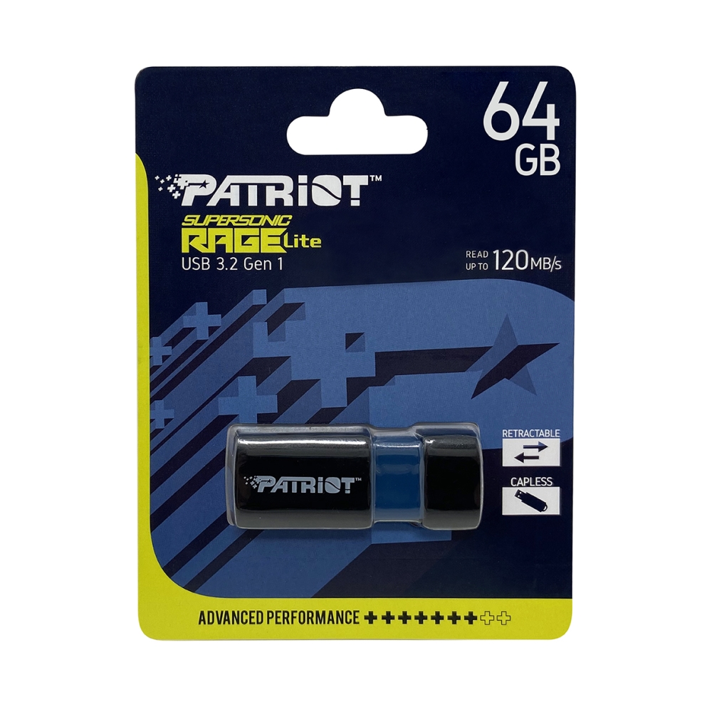 USB памет Patriot Supersonic Rage LITE USB 3.2 Generation 1 64GB