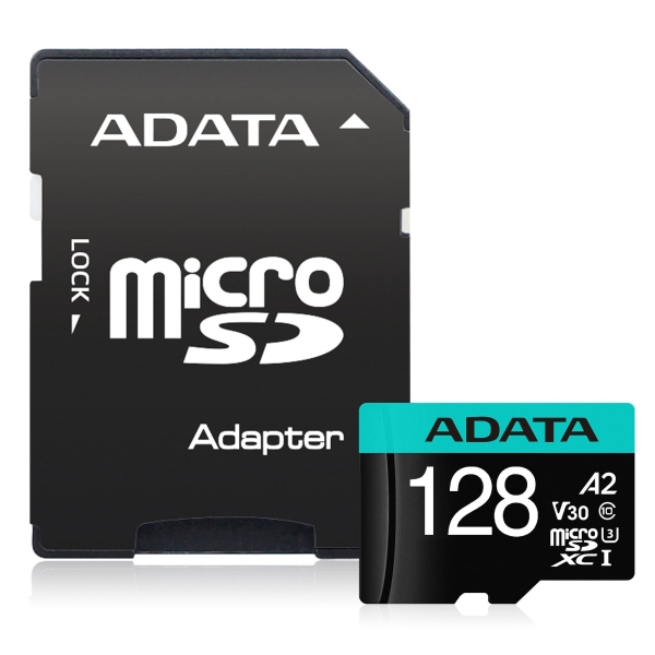 Memory card Adata 128GB MicroSDXC UHS-I U3 V30S A2 (1 adapter)