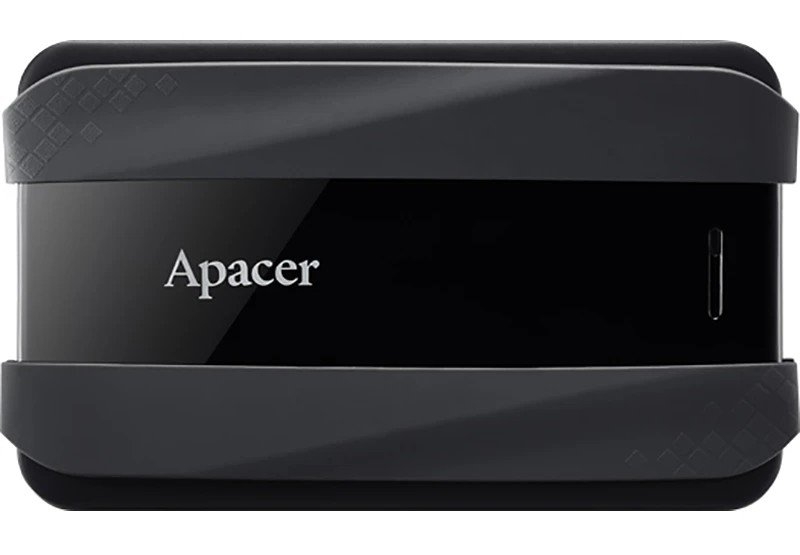 External HDD Apacer AC533, 2TB 2.5 SATA HDD USB 3.2 Rubber Jet black