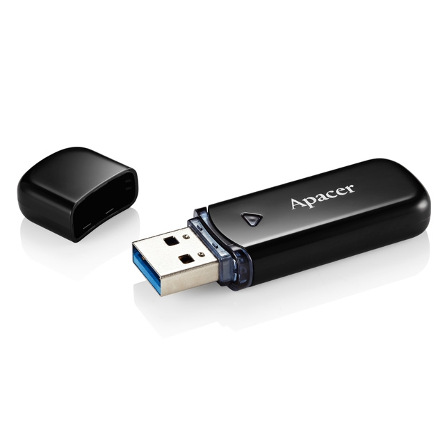 Memory apacer 64gb ah355 black - usb 3.1