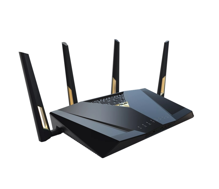 Рутер Asus RT-BE88U Gaming Wireless Dual-Band Quad-Core 2.6GHz 256MB/2GB Flash/RAM 10G SFP+ 2.5G порт AiProtection Pro черен
