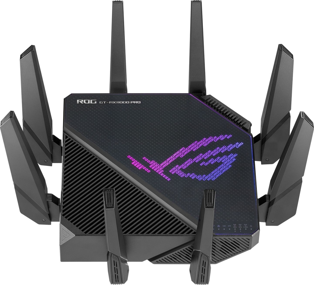 Рутер Asus ROG Rapture GT-AX11000 Pro Gaming Wireless Tri-Band Quad-Core 2.0GHz 256MB/1GB Flash/RAM 10G AiProtection Pro