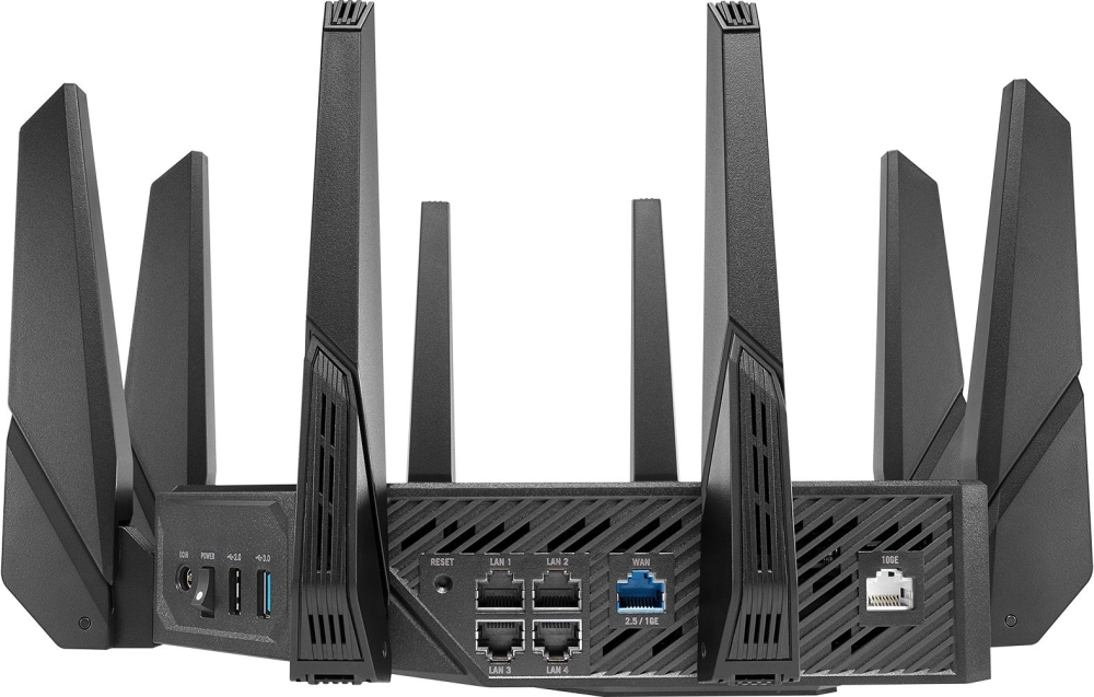 Рутер Asus ROG Rapture GT-AX11000 Pro Gaming Wireless Tri-Band Quad-Core 2.0GHz 256MB/1GB Flash/RAM 10G AiProtection Pro