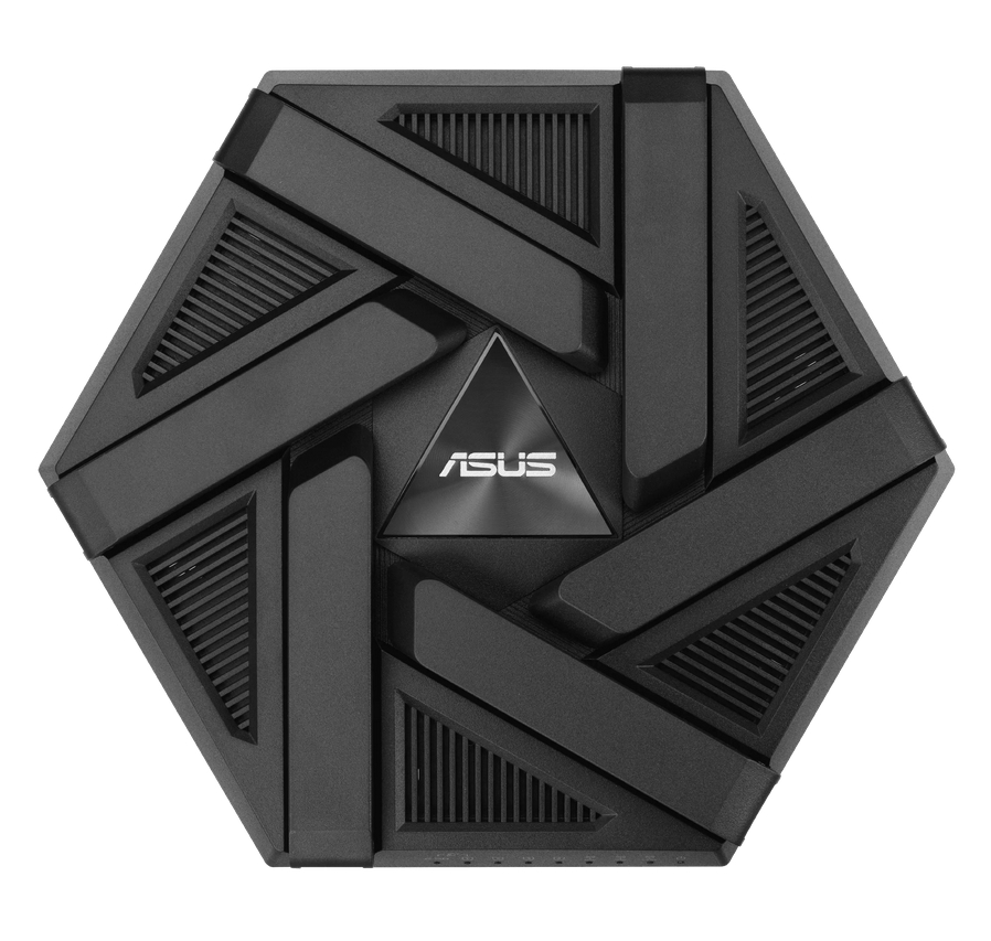 Рутер Asus RT-AXE7800 Gaming Wireless Tri-Band Quad-Core 1.7GHz 256MB/512MB Flash/RAM 2.5G порт AiProtection Pro черен