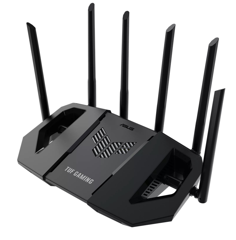 Геймърски рутер Asus TUF Gaming BE6500, Dual‑Band Wi‑Fi 7, 4x 2.5GbE, MLO, Mobile Game Mode, Open NAT, AiMesh