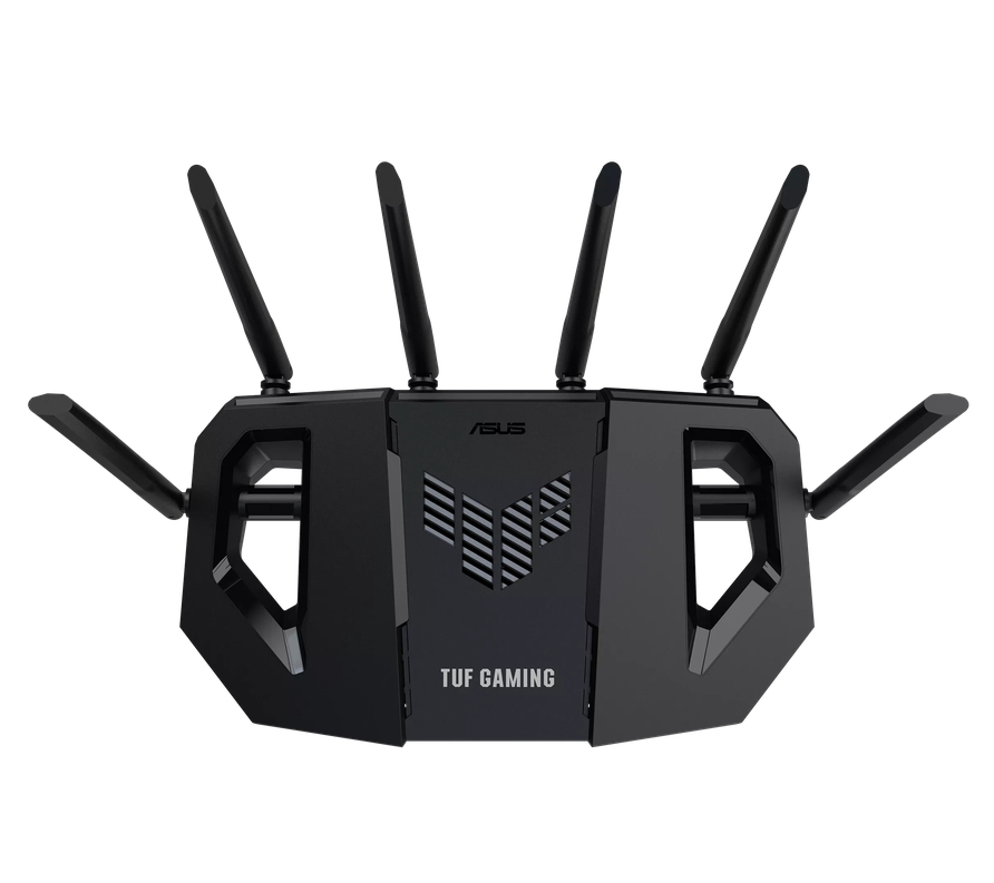 Геймърски рутер Asus TUF Gaming BE6500, Dual‑Band Wi‑Fi 7, 4x 2.5GbE, MLO, Mobile Game Mode, Open NAT, AiMesh