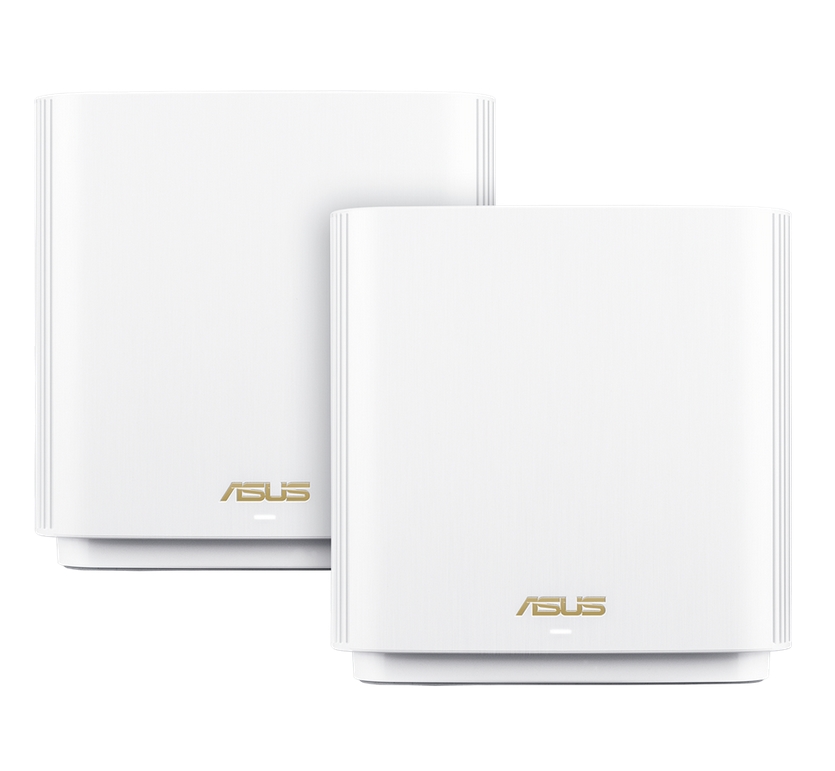 Asus Mesh WiFi рутер ZenWiFi XT8 V2 2PK AX6600 Tri-Band 510м² Quad-Core 1.5GHz 256MB/512MB Flash/RAM 2.5G порт AiProtection Pro White
