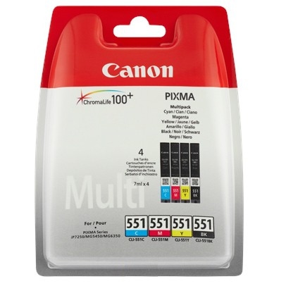 Мастило за принтер Canon CLI-551 CMYB multipack