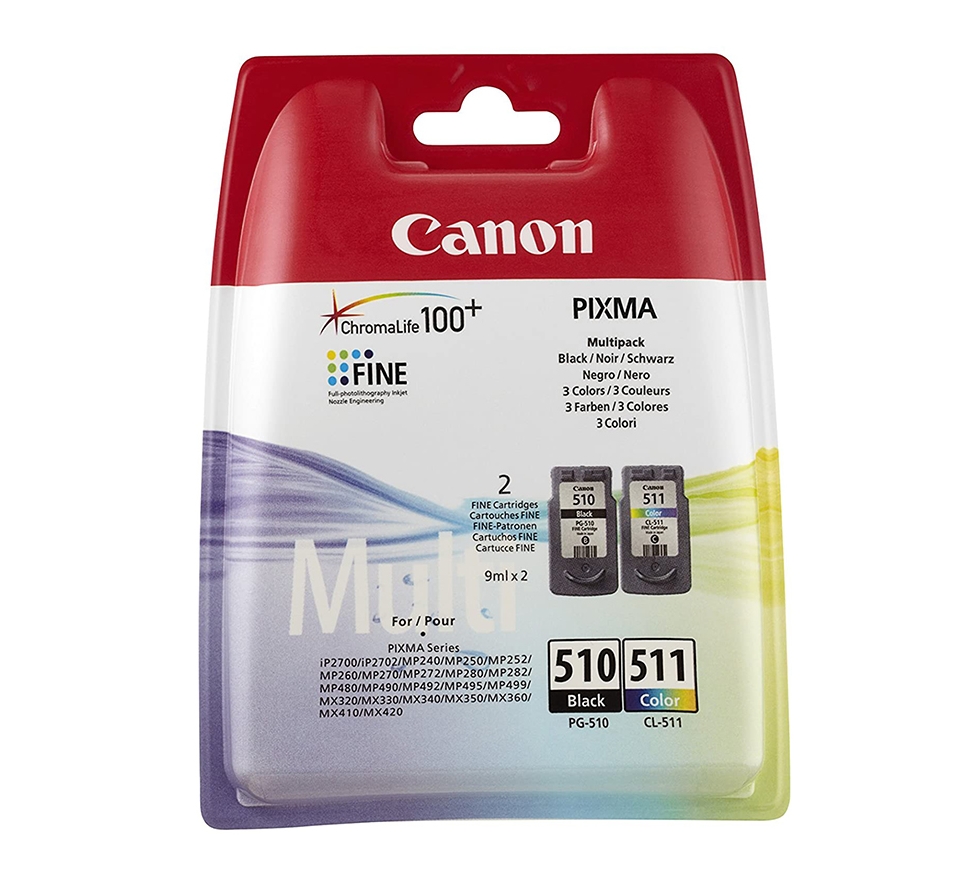 Ink for ptinter canon pg-510 bk / cl-511 multi pack