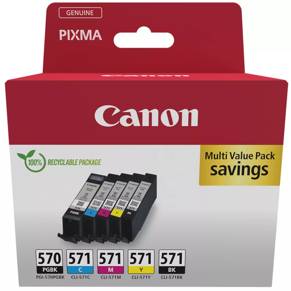 Мастило Canon PGI-570/CLI-571 PGBK/C/M/Y/BK мулти пакет