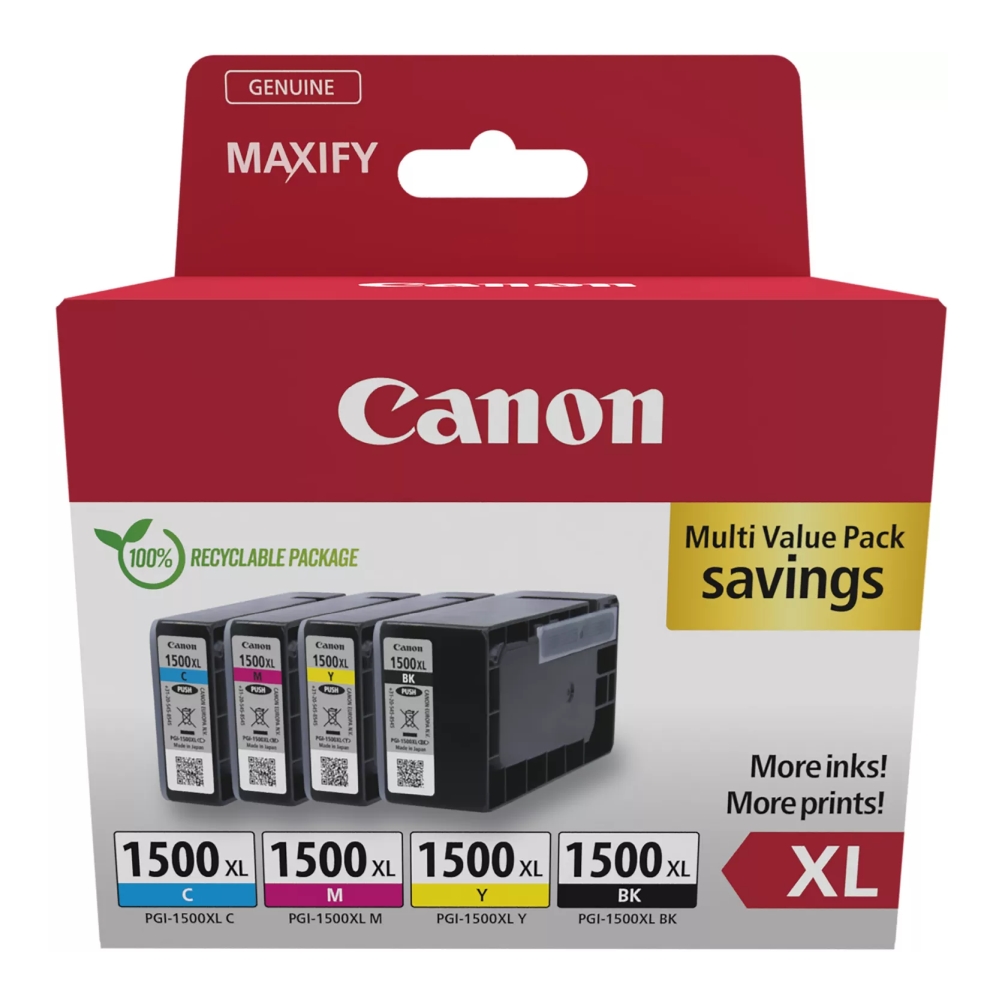Ink for printer Canon PGI-1500XL BK/C/M/Y Multi Pack
