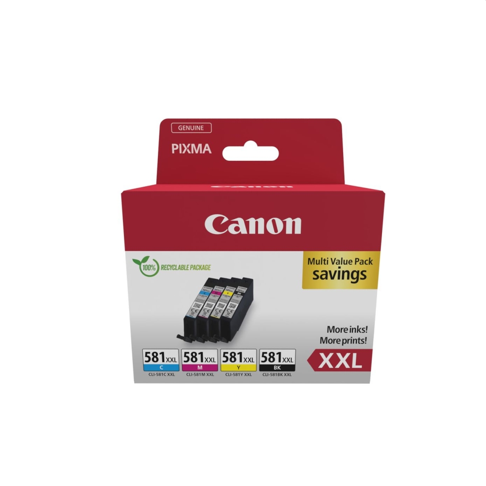 Ink for printer Canon CLI-581 XXL BK/C/M/Y Multi Pack