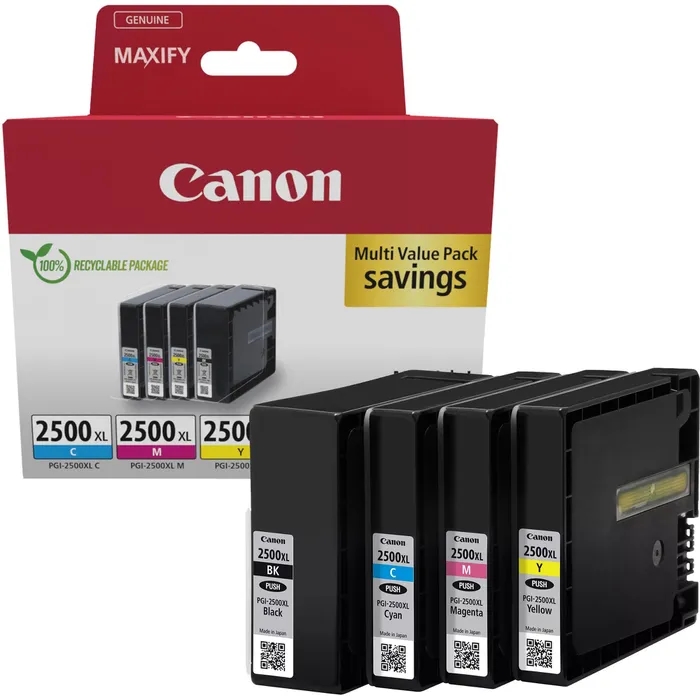 Мастило за принтер Canon PGI-2500XL BK/C/M/Y Multi Pack