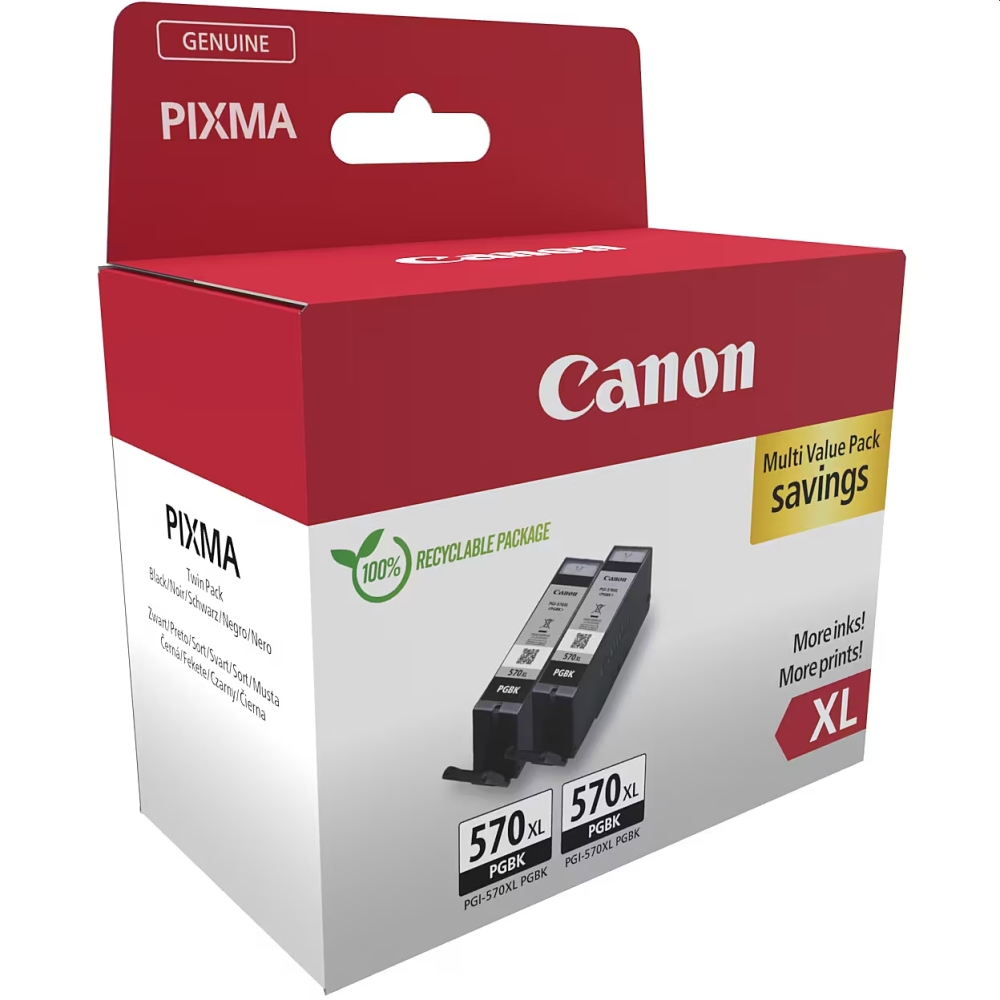 Мастило Canon PGI-570XL PGBK Twin Pack