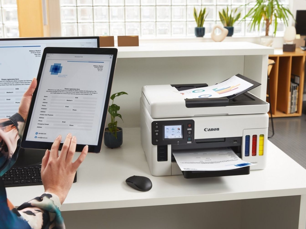 Мастилeноструйно МФУ Canon MAXIFY GX6040, черен