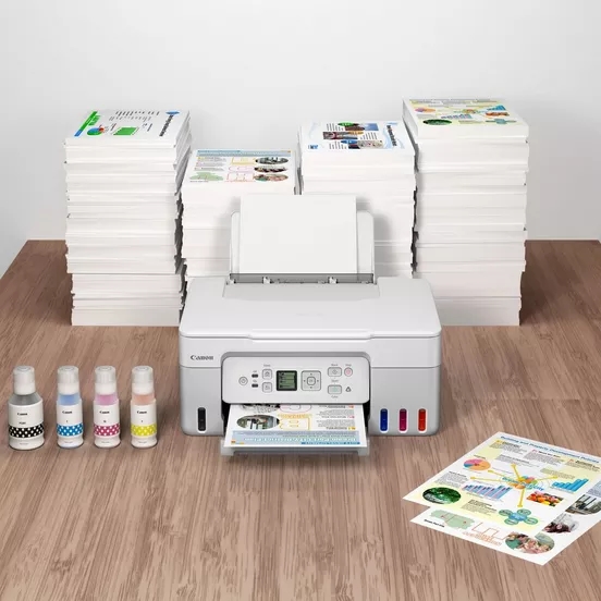 Ink MFP Canon PIXMA G3470 All-In-One, White + Canon Plus Glossy II PP-201, 10x15 cm, 50 sheets