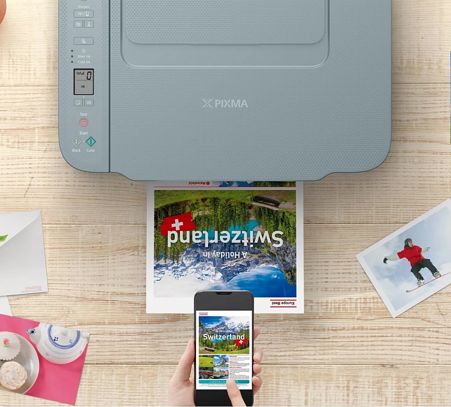 Мастиленоструйно мултифункционално устройство Canon PIXMA TS3752i All‑In‑One, синьо