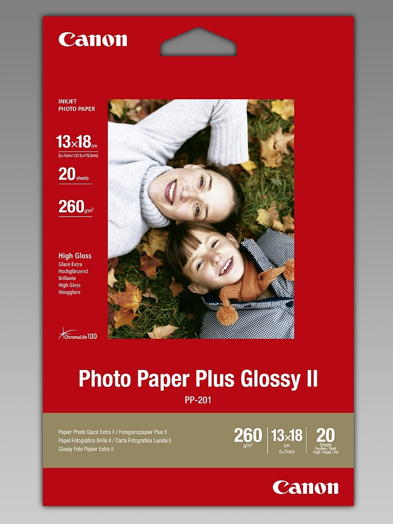 Paper canon plus glossy ii pp-201, 13x18 cm, 20 sheets