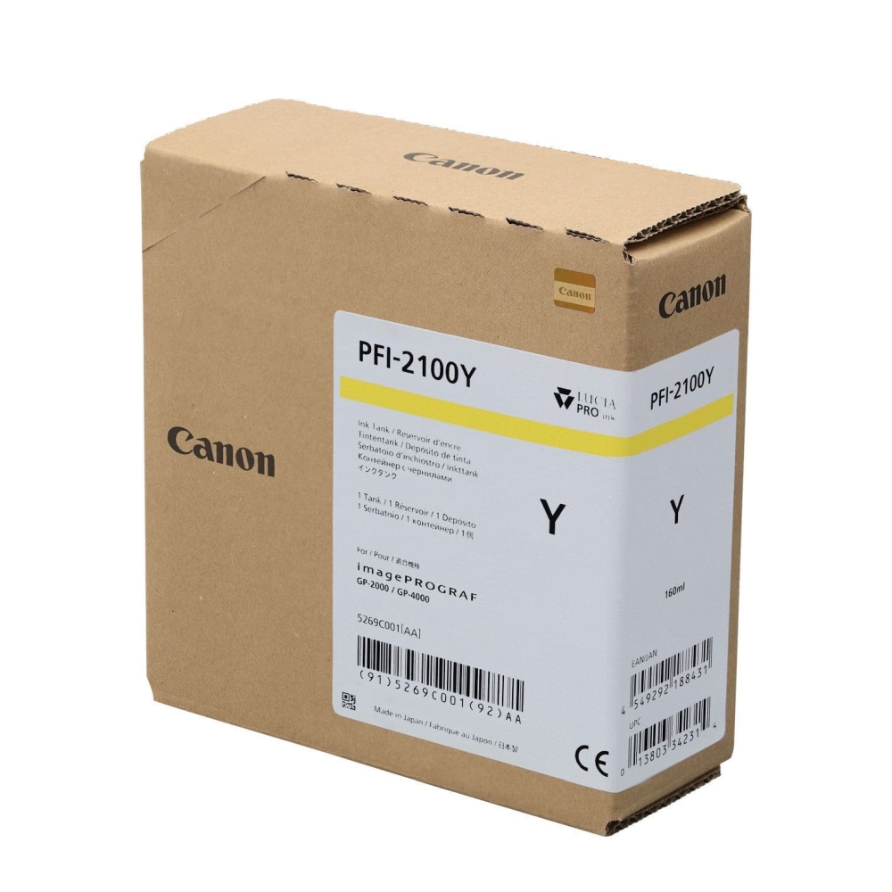 Ink for plotter Canon PFI-2100, Yellow