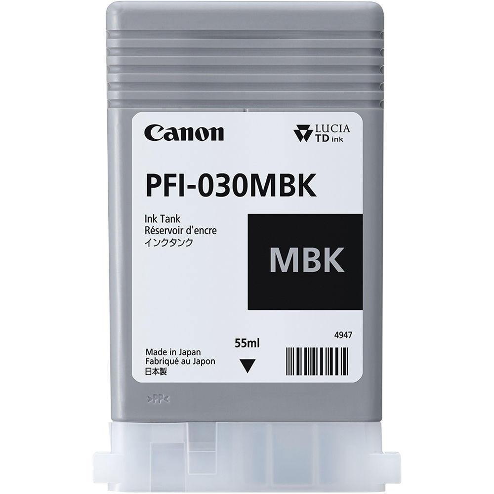 Ink for plotter Canon PFI-030, Matte Black
