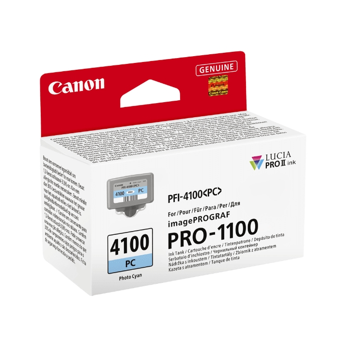 Мастило за плотер Canon PFI-4100 Photo Cyan