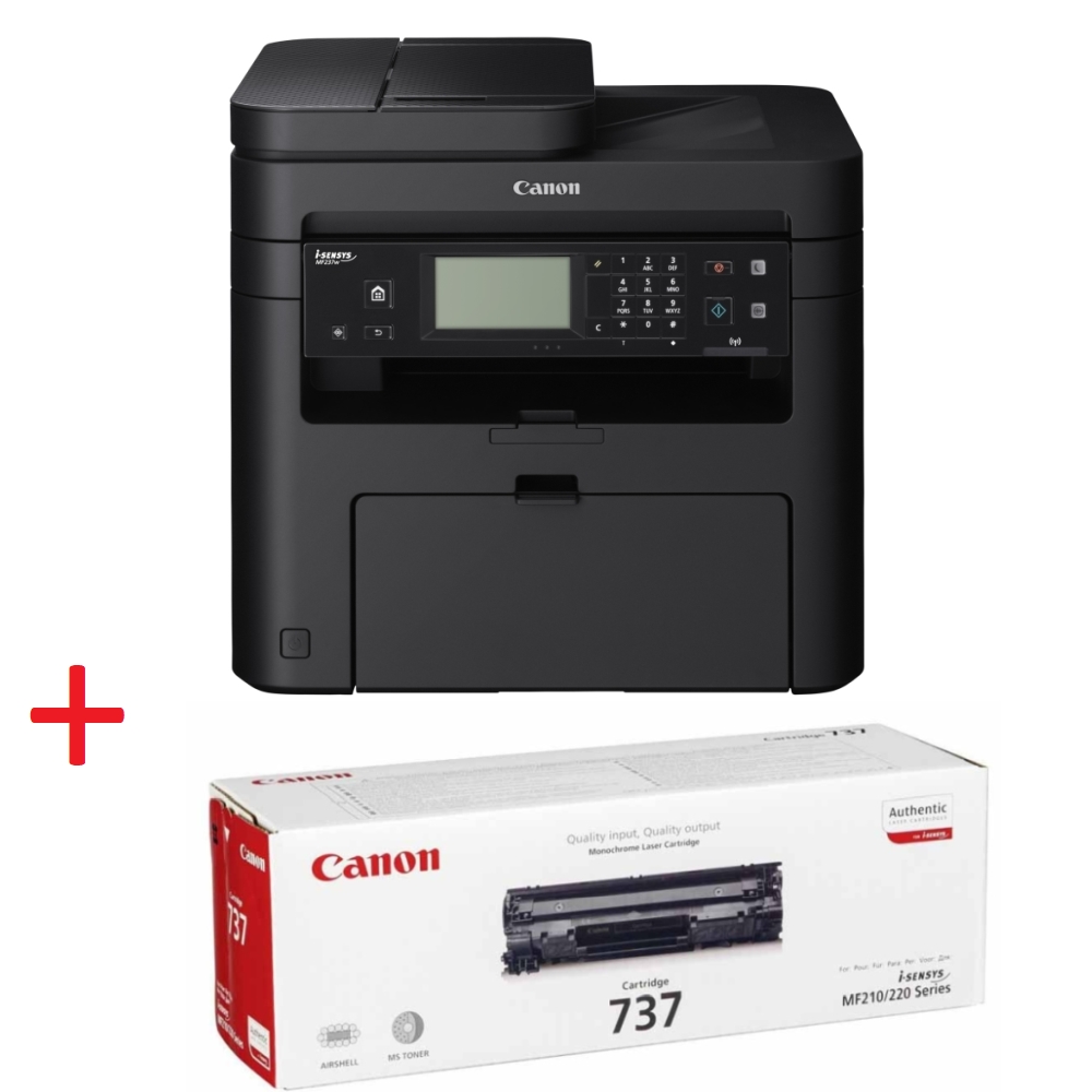 Лазерно МФУ Canon i-SENSYS MF237w + Canon CRG-737