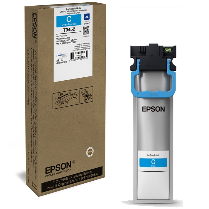 Ink for printer epson wf-c5xxx series  xl cyan